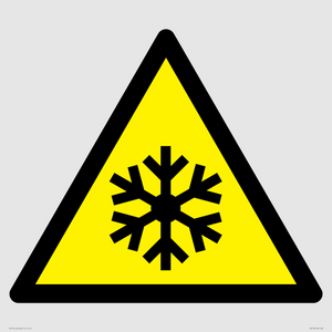 W010 Warning: Low temperature/freezing conditions